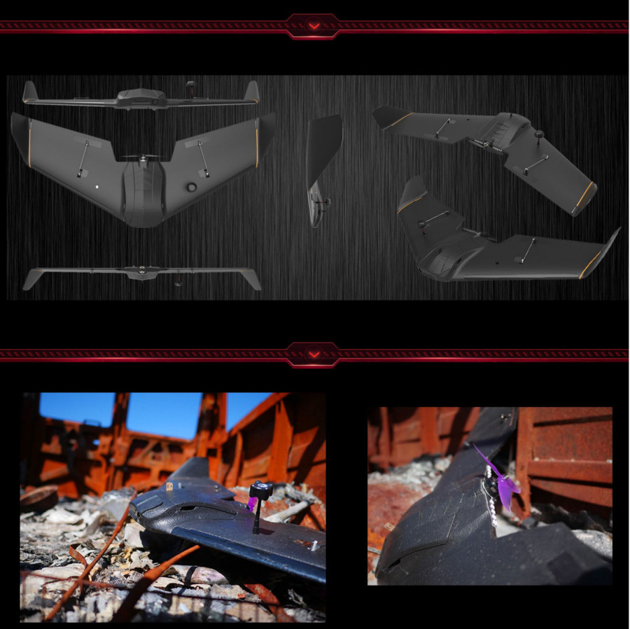 Skyzone THEER FPV Flying Wing 860mm Wingspan EPP RC Airplane with LED Board - KIT Version