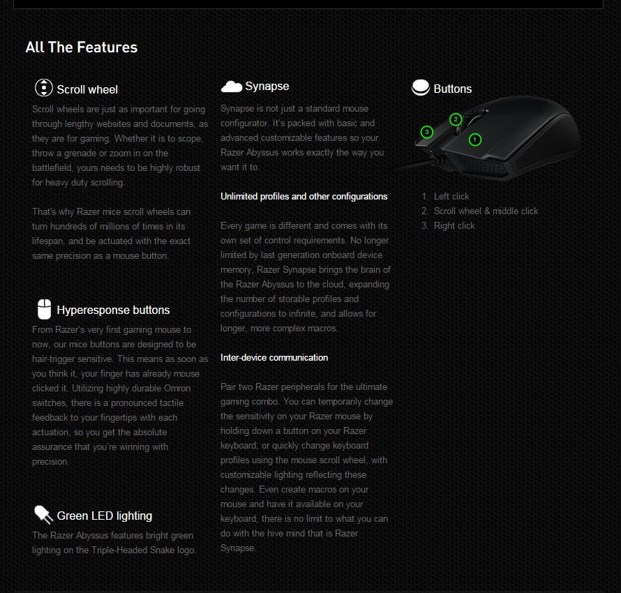 [HK Stock] Razer Abyssus 2014 Essential Wired Gaming Mouse CHS Packaging 3500 DPI Sensor Ergonomic Ambidextrous - Black