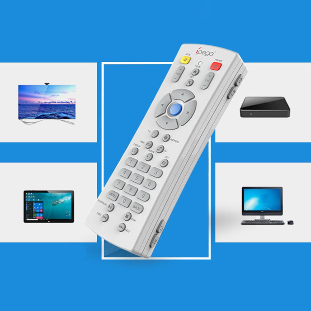 iPega PG-9072 Wireless Bluetooth Gamepad + Remote Control Typing Keyboard for TV Phone PC - White