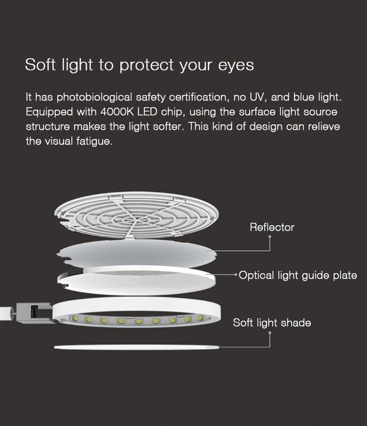 Xiaomi Mijia COOWOO Smart Lamp Mobiele 4000mAh Batterij USB Laaduitlading 4000K Kleurweergave Tafellampen Onbeschadigd -Wit