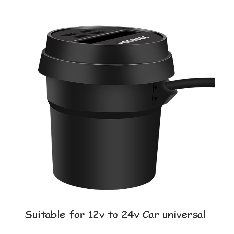 JOYROOM CM402 USB Smart Car Cup Charger Black