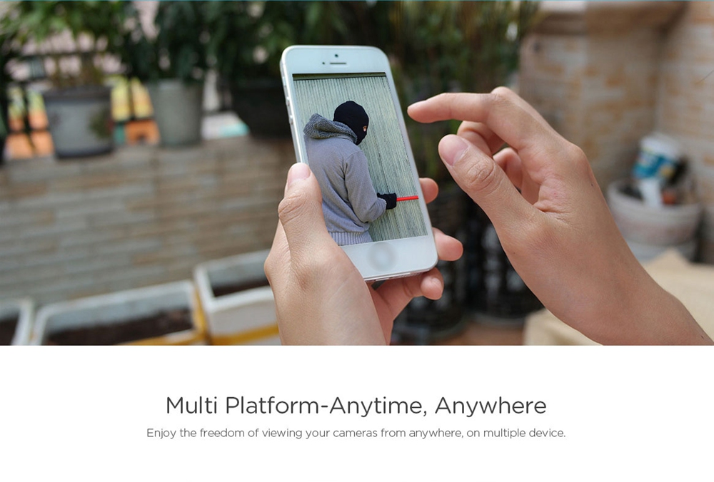 SRICAM SP015 720P WiFi IP Camera H.264 Onvif IP66 Waterproof Motion Detection IR-CUT P2P CMOS Sensor Security camera -White