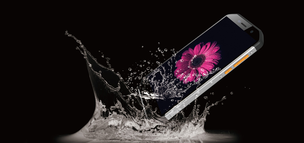[HK Stock]E&L S50 5.0 Inch Smartphone IP68 Waterproof HD Screen 3GB 32GB 13.0MP Cam MT6753 Octa Core Android 7.0 Touch ID OTG - Black