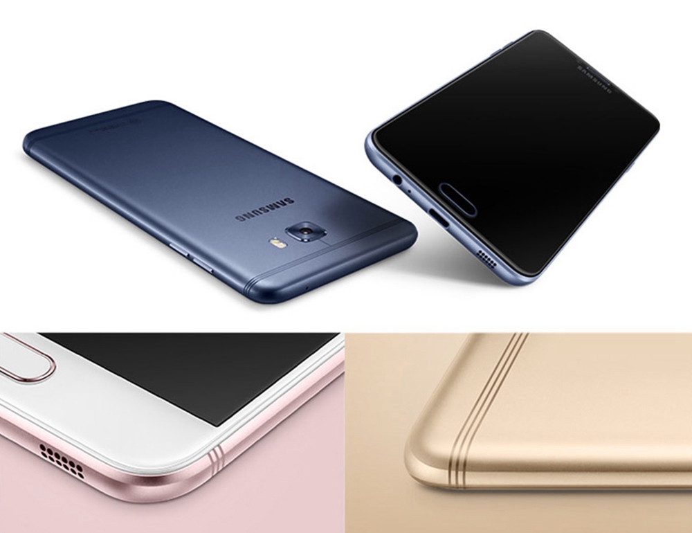 [HK Stock]SAMSUNG Galaxy C7 Pro C7010 5.7 Inch 4G LTE Smartphone 16.0MP+16.MP Cam 4GB RAM 64GB ROM Snapdragon 626 Octa Core Touch ID - Gold