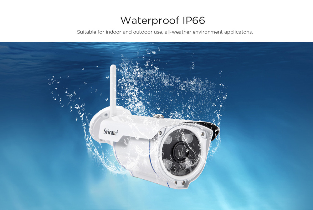 Sricam SP007 720P WiFi IP Camera H.264 Night Vision Motion Detection Onvif CMOS Sensor Security Camera -White