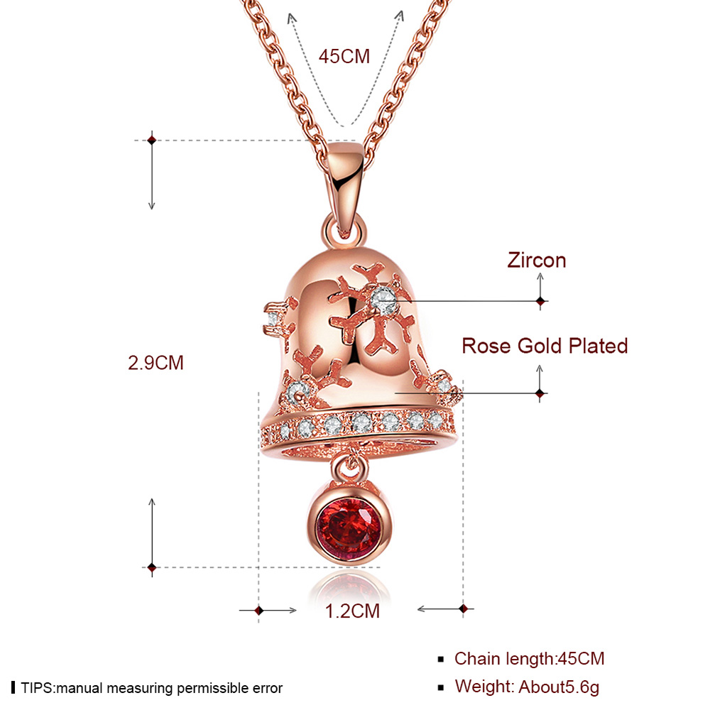 LKN18KRGPN1211-B Christmas Necklace Charm Chain Pendant Jewelry Gift 6 LKN18KRGPN1211-B Christmas Necklace Charm Chain Pendant Jewelry Gift