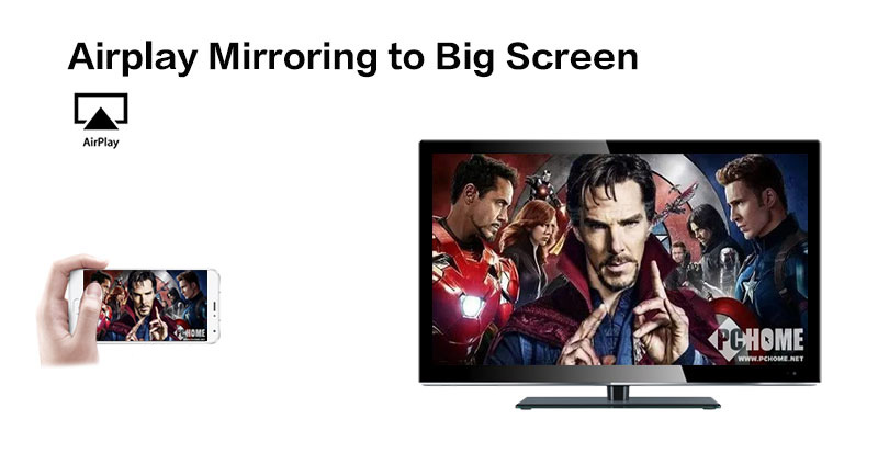 L3 Miracast/Airplay Mirroring Cable Support Android and iOS Devices - Black