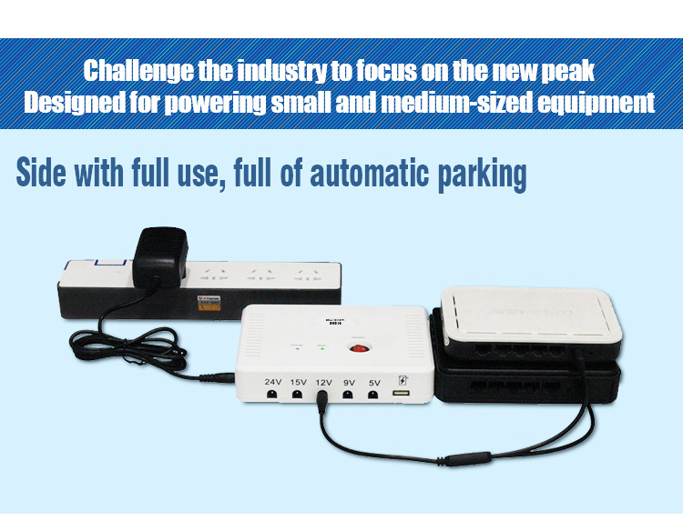 SKE SK-616 Mini DC UPS 5V/9V/12V/15v/24V Output 15600mAh Power Bank