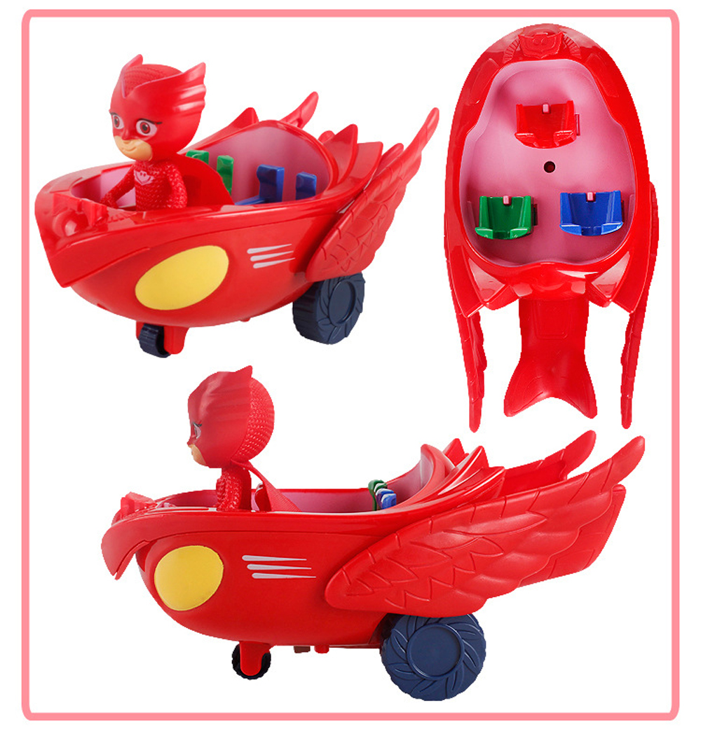 10PCS PJ Masks Action Figure Toys with Arms and Cars