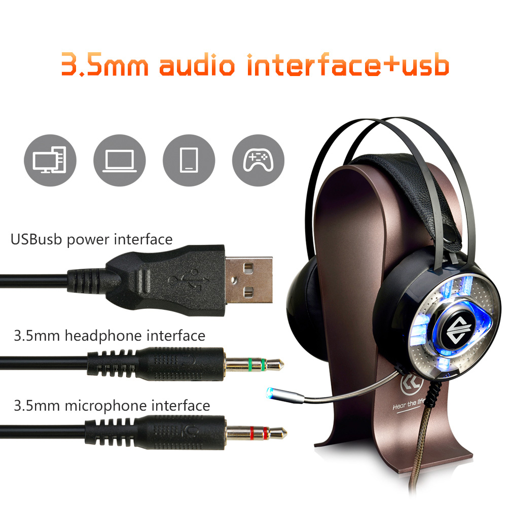 Ajazz AX360 Gaming Headphones with Mic 