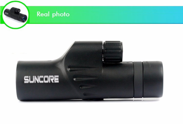 SUNCORE 10014 8x30 Monocular Telescope With Tripod Waterproof BAK-4 Prisms Clear Vision - Black