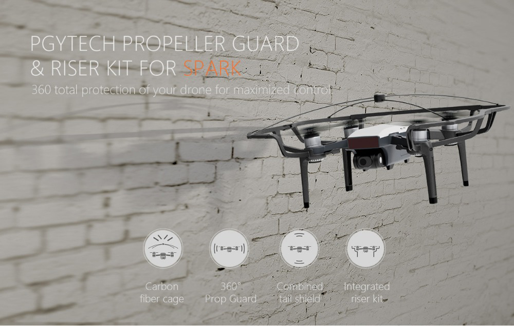PGYTECH Propeller Guard and Riser Kit for DJI Spark