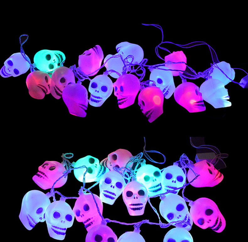 Halloween Skull Fairy LED String Lights 10LEDs Halloween Party Decoration Rope Light