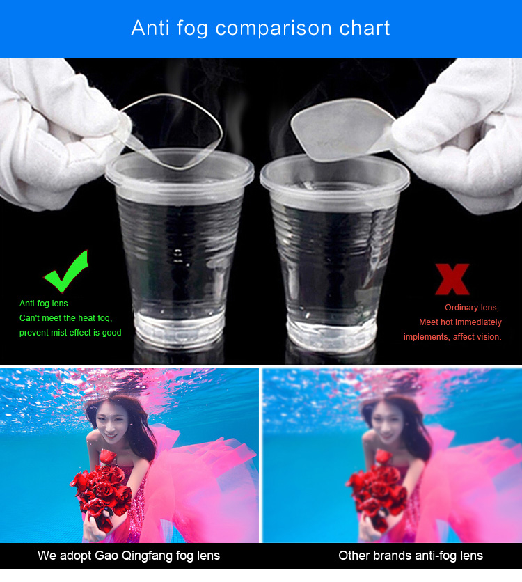 Whale Swimming Goggles Anti-fog UV Protection Wide Angle View Mirror Coating For Competition - Pink