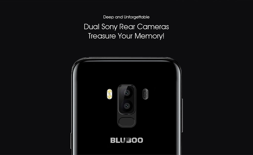 [HK Stock]BLUBOO S8 5.7 Inch Smartphone 18:9 Full Screen 3GB 32GB MTK6750T Octa Core Dual Rear Camera Android 7.0 Touch ID 3450mAh - Gold