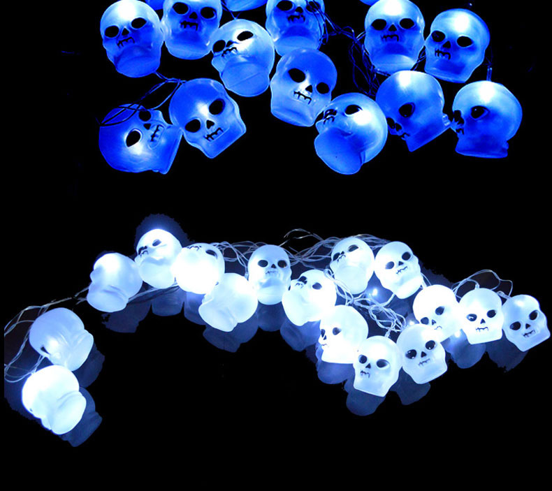 Halloween Skull Fairy LED String Lights 10LEDs Halloween Party Decoration Rope Light