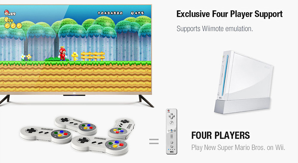 8Bitdo SFC30 Bluetooth Wireless Game Controller Gamepad for iOS Android/Nintendo Switch - Gray