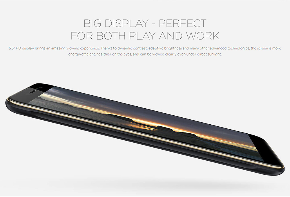 [HK Stock][US Version]ZTE Nubia N1 Lite NX597J 5.5 Inch 4G LTE Smartphone HD  Screen MTK6737 Quad Core 2GB RAM 16GB ROM 3000mAh Touch ID - Black Gold