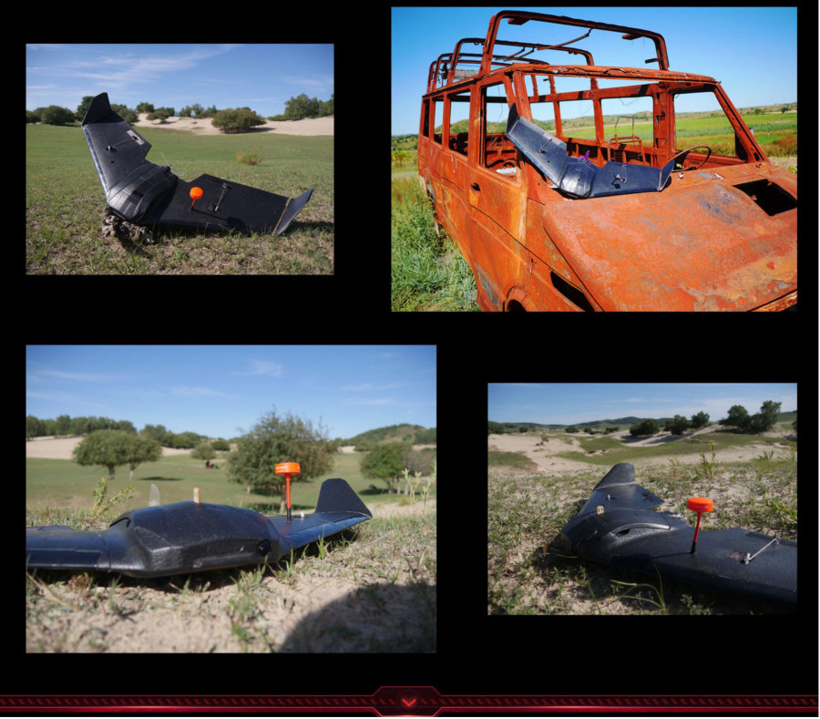 Skyzone THEER FPV Flying Wing 860mm Wingspan EPP RC Airplane with LED Board - KIT Version