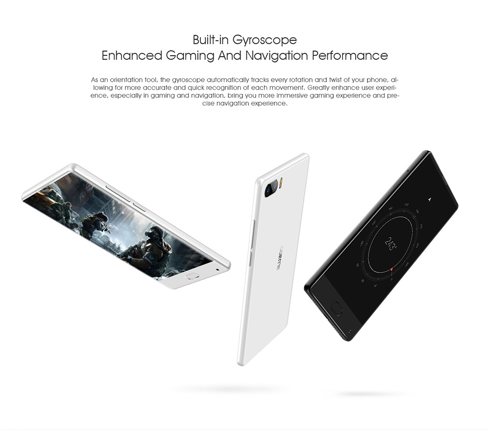 [HK Stock]BLUBOO S1 5.5 Inch 4G LTE Smartphone Corning Gorilla Glass Full Screen 4GB RAM 64GB ROM Helio P25 Dual Rear Camera Android 7.0 OTG Type-C 3500mAh - White