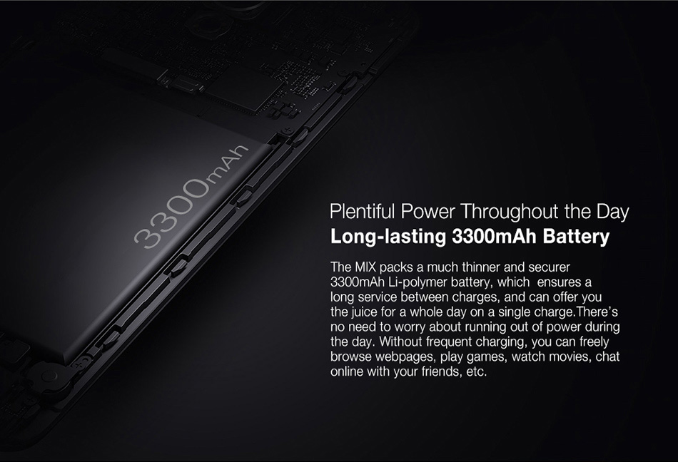 [HK Stock]Ulefone MIX 5.5 Inch Smartphone 4GB 64GB Dual Rear camera MT6750T Octa Core Android 7.0 Touch ID - Black