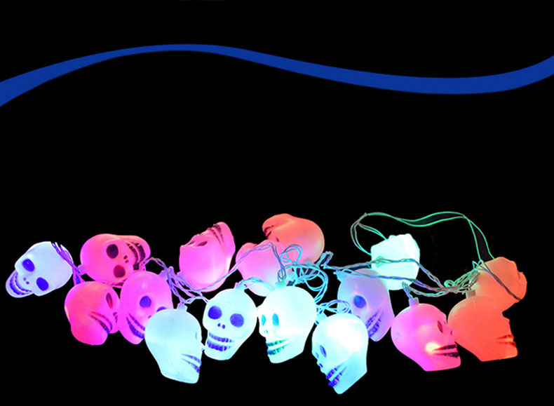 Halloween Skull Fairy LED String Lights 10LEDs Halloween Party Decoration Rope Light