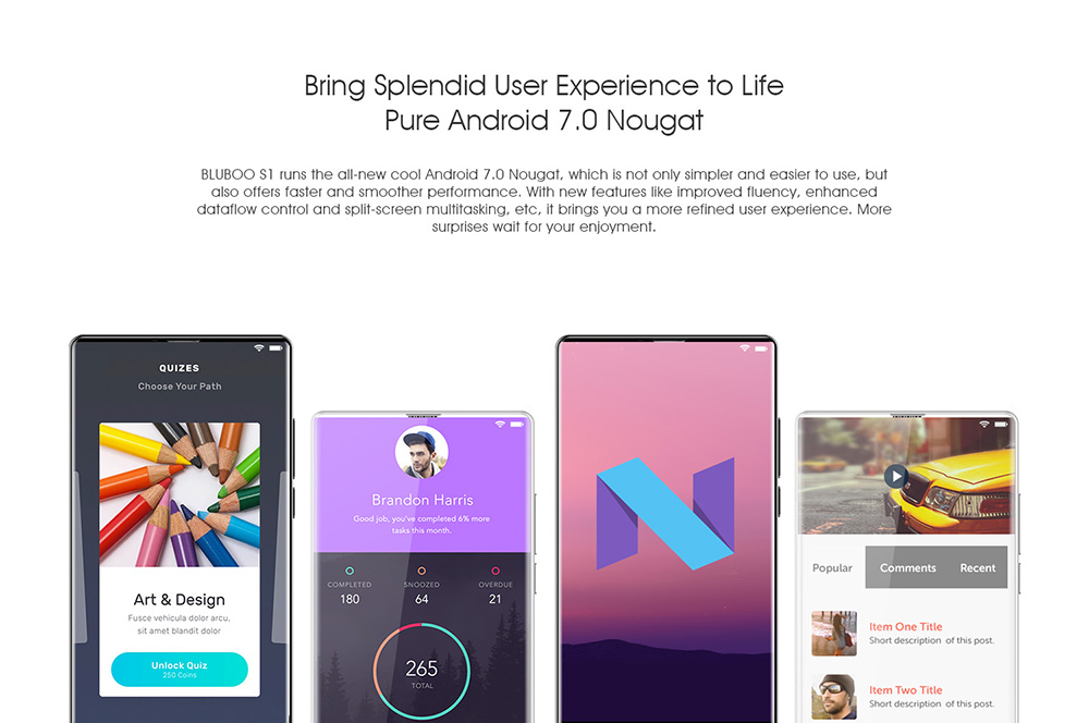 [HK Stock]BLUBOO S1 5.5 Inch 4G LTE Smartphone Corning Gorilla Glass Full Screen 4GB RAM 64GB ROM Helio P25 Dual Rear Camera Android 7.0 OTG Type-C 3500mAh - White