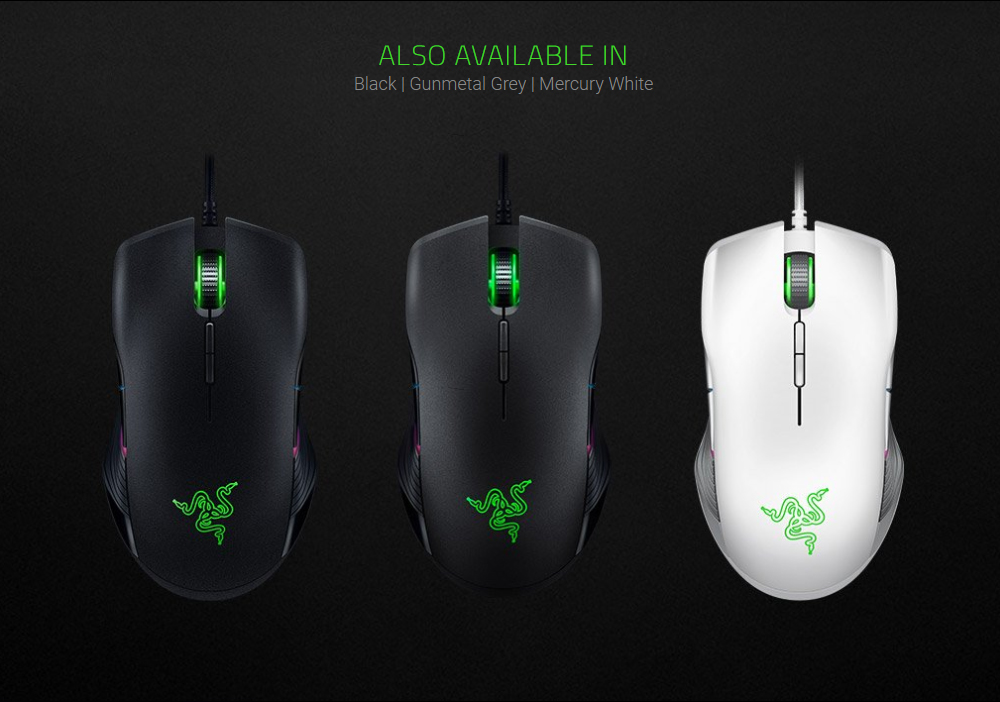 [HK Stock] Razer Lancehead Tournament Edition Wired Gaming Mouse 16000 DPI 9 Buttons Ambidextrous - Black
