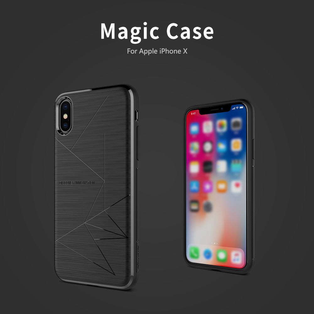 NILLKIN Magic Soft Case For iPhone X - Black