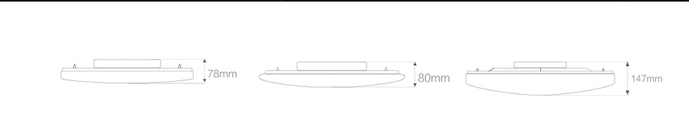 Xiaomi Yeelight Moonlight Smart LED Ceiling Light Bluetooth APP Wireless Remote Control IP50 Dustproof Multiple Scene Modes -Star Version