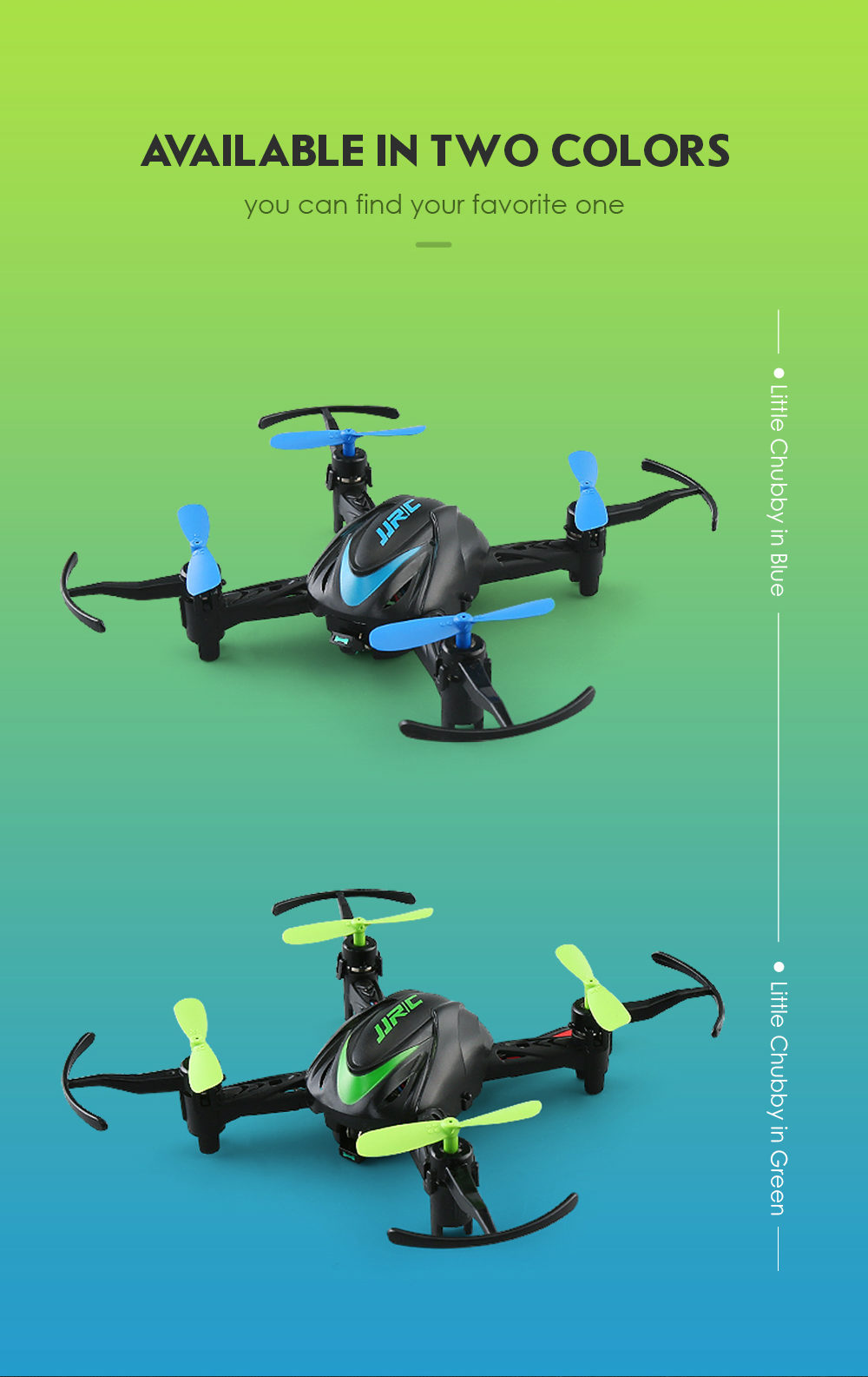 JJRC H48 Mini 2.4G 4CH 6Axis Gyro 3D Flips Dual Charing Modes RC Quadcopter RTF - Blue