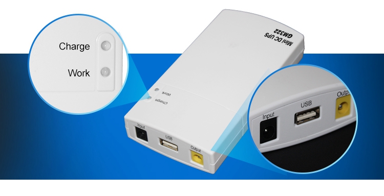 SKE Mini DC UPS GM322 12V/2A and 5V/1A Output 7800mAh Power Bank