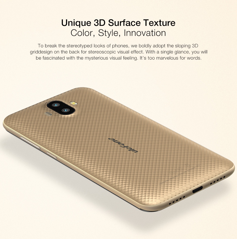 [HK Stock]Ulefone S7 5.0 Inch Smartphone HD Screen Dual Rear Camera 8GB MT6580A Quad Core Android 7.0 2500mAh Battery - Black