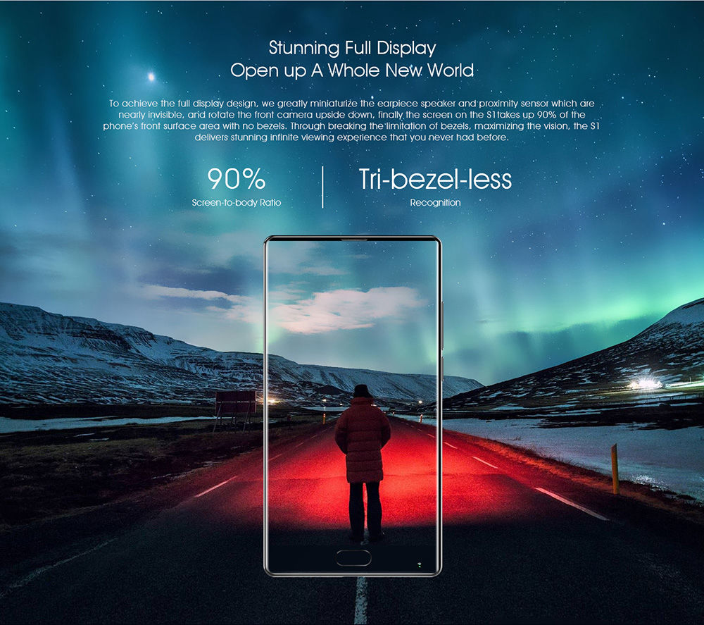 [HK Stock]BLUBOO S1 5.5 Inch 4G LTE Smartphone Corning Gorilla Glass Full Screen 4GB RAM 64GB ROM Helio P25 Dual Rear Camera Android 7.0 OTG Type-C 3500mAh - White