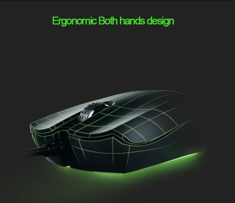 [HK Stock] Razer Jugan Wired Gaming Mouse Surround RGB Chroma Backlight 7200 DPI Ambidextrous - Black