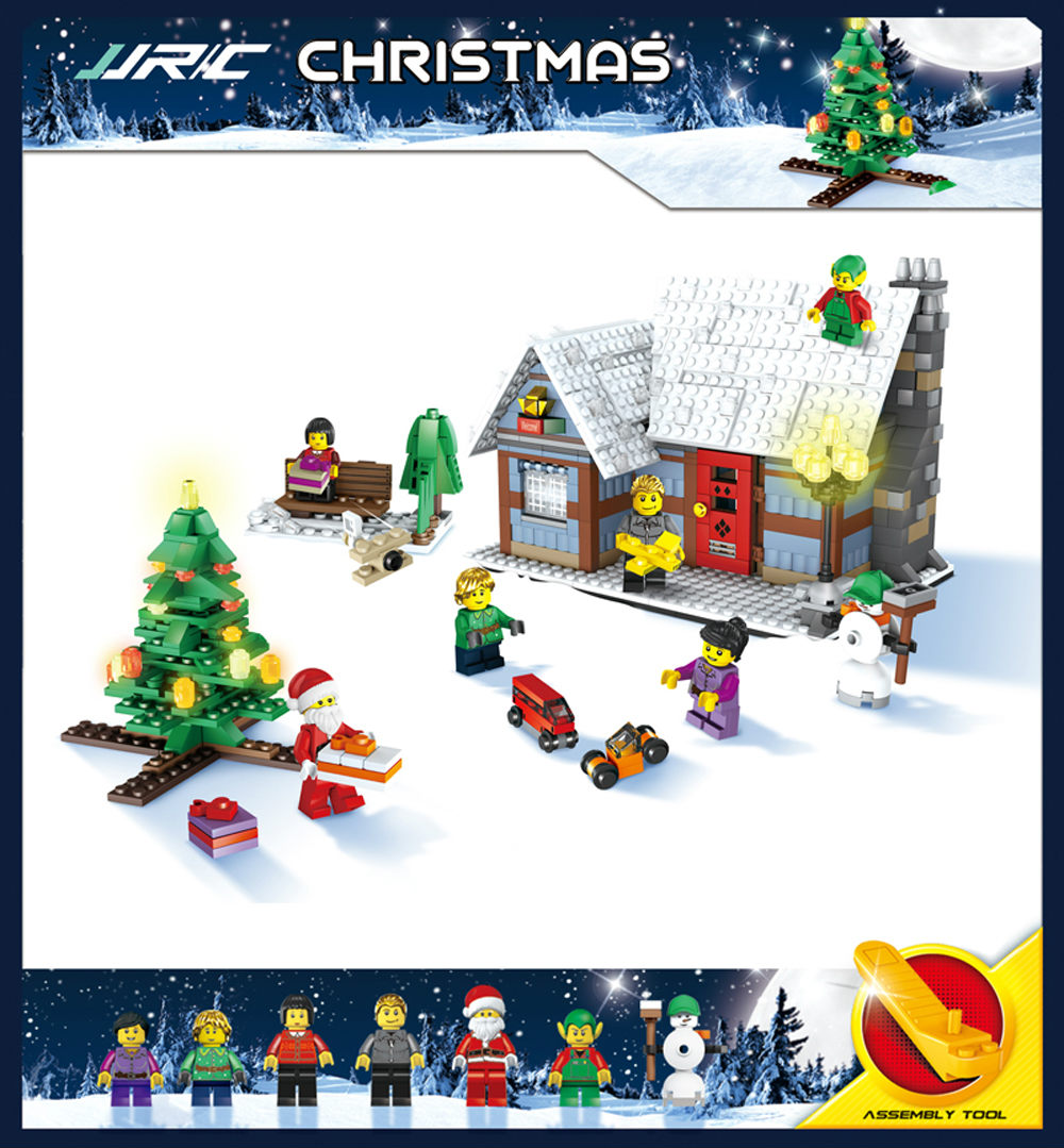 JJRC 1002 936PCS Building Blocks Village System Christmas Gift