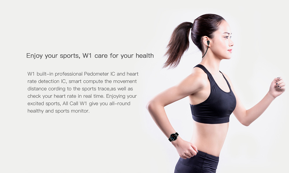 ALLCALL W1 3G Smartwatch Phone Android 5.1 MTK6580 Quad Core 1.3GHz 2GB RAM 16GB ROM GPS Bluetooth 4.0 - Siliver