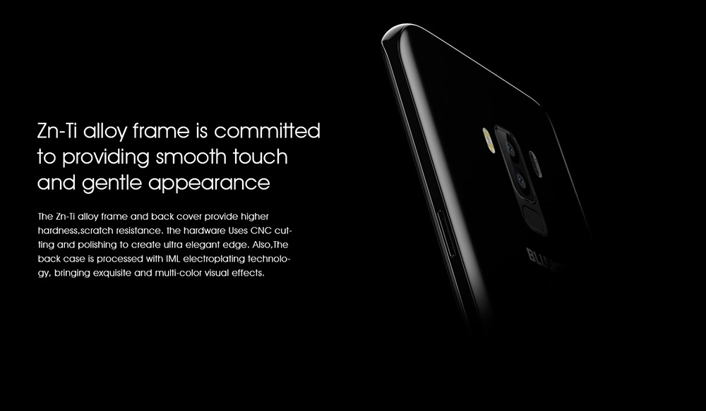 [HK Stock]BLUBOO S8 5.7 Inch Smartphone 18:9 Full Screen 3GB 32GB MTK6750T Octa Core Dual Rear Camera Android 7.0 Touch ID 3450mAh - Gold