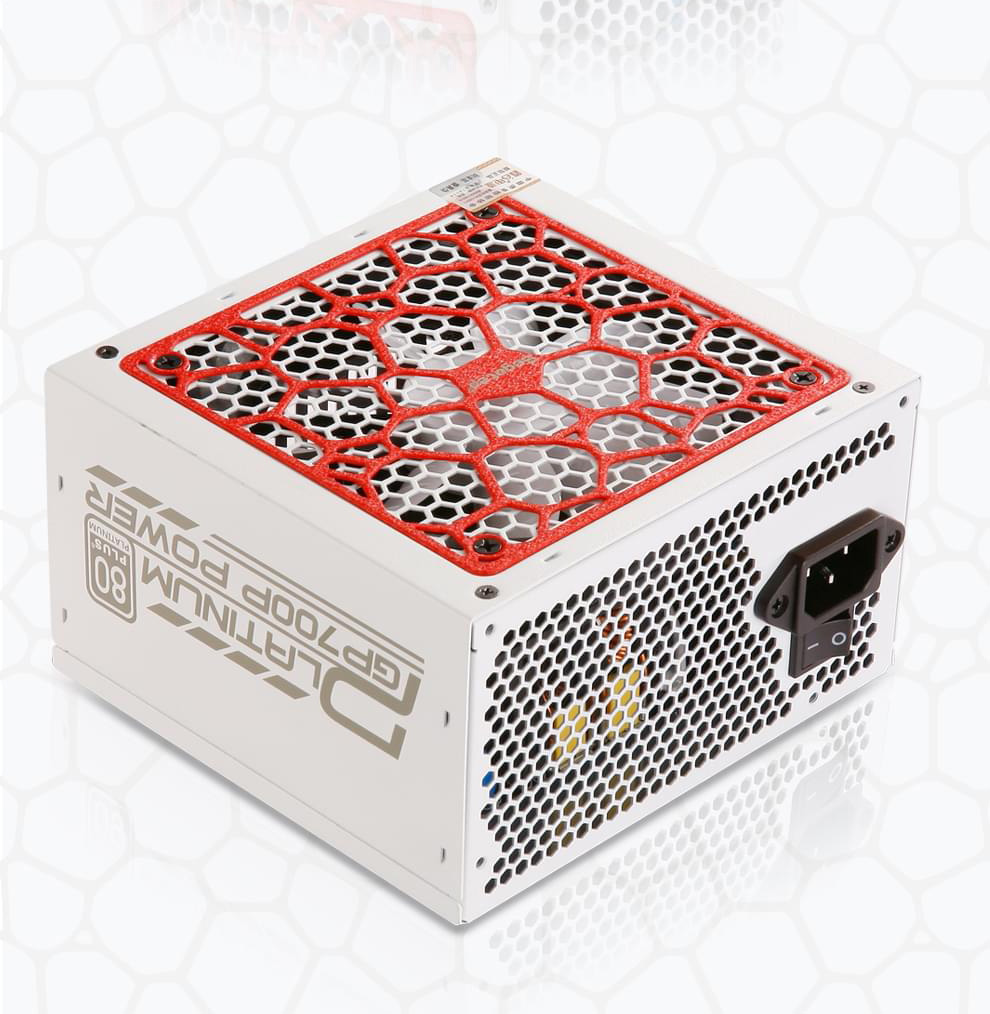 Segotep GP700P Platinum Version 600W Power Supply With Fan Full Modular 80 Plus Platinum Electric Source - White