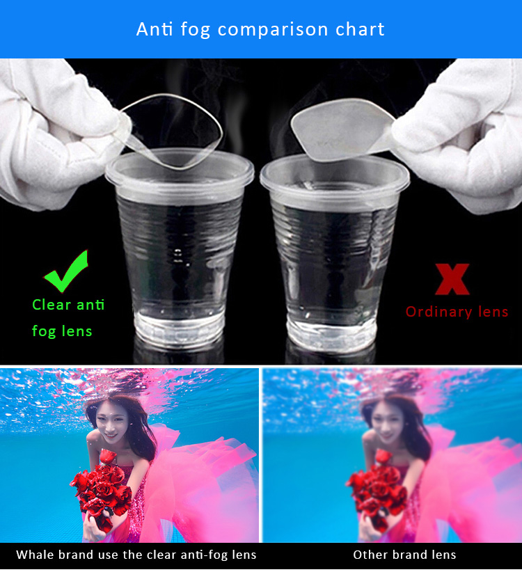 WHALE Swimming Goggles Soft Durable Silicone Anti-Fog Swimming Glasses for Adult - Pink