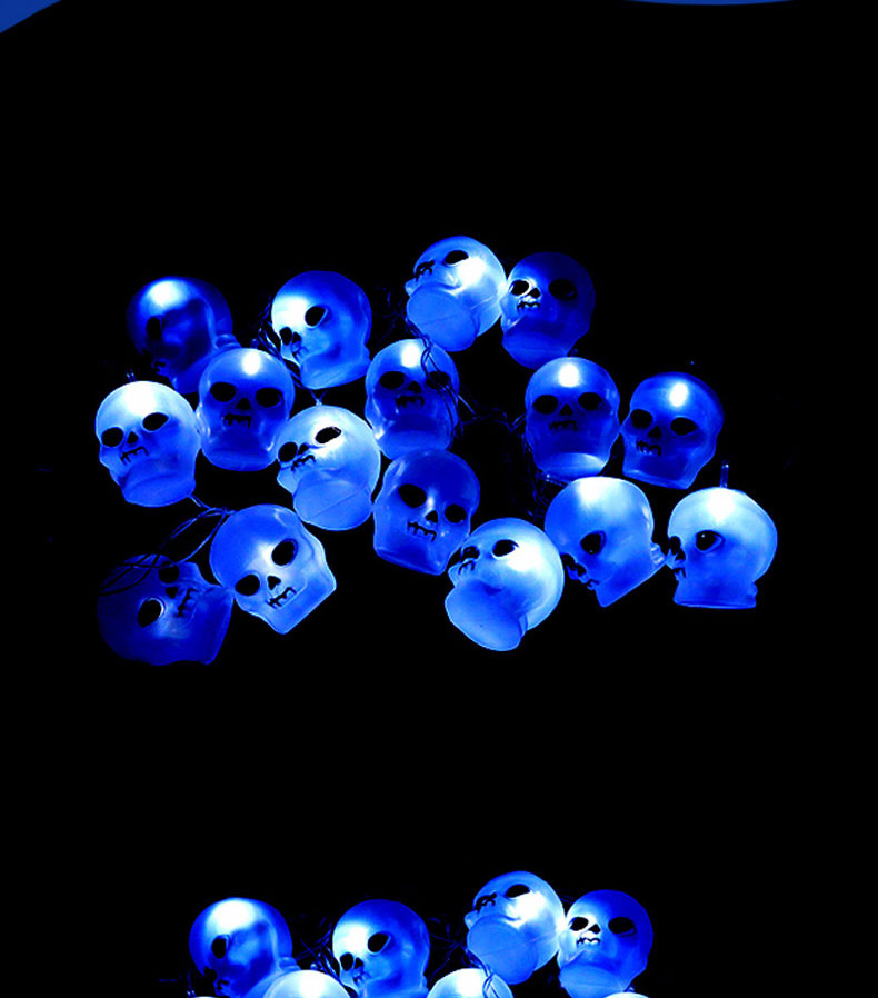 Halloween Skull Fairy LED String Lights 10LEDs Halloween Party Decoration Rope Light