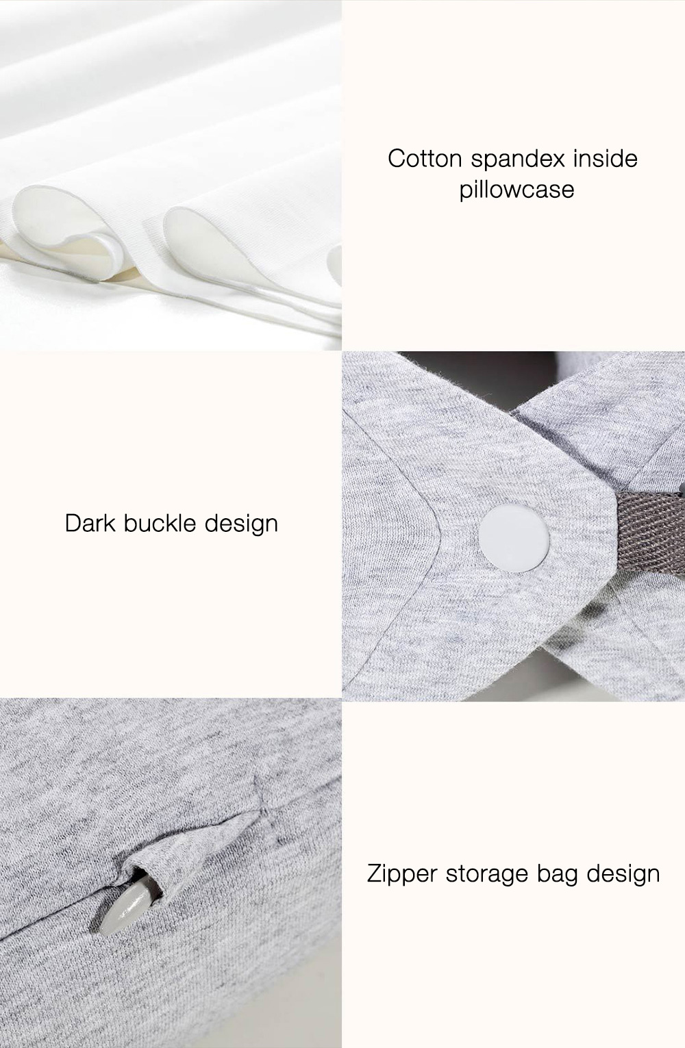 Original Xiaomi H8 U1 Multi-Functional Nursing Neck Pillow for Your Ease Traveling - Beige