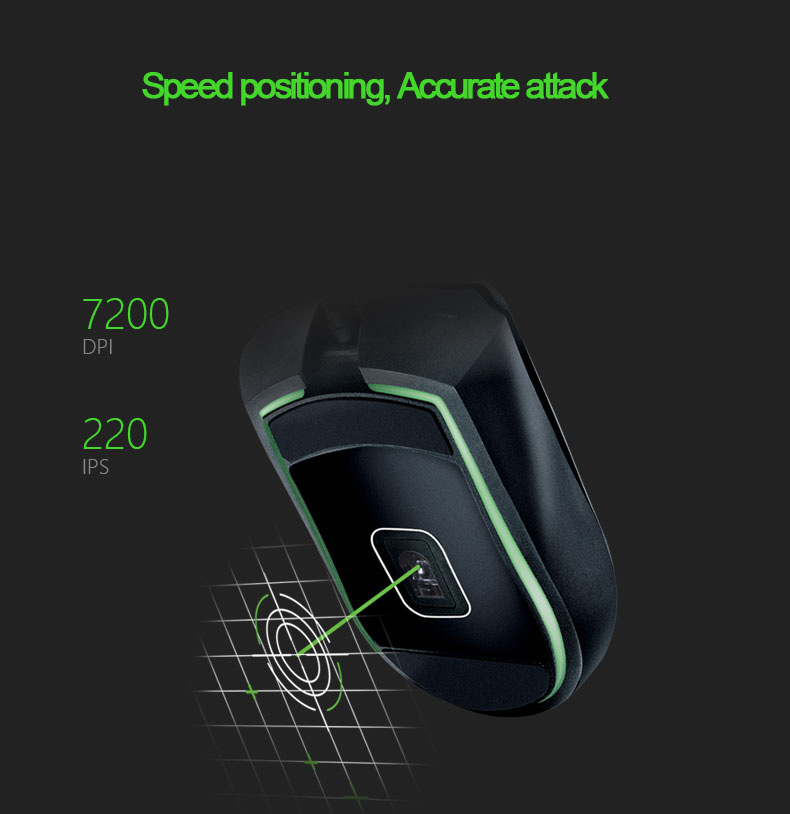 [HK Stock] Razer Jugan Wired Gaming Mouse Surround RGB Chroma Backlight 7200 DPI Ambidextrous - Black