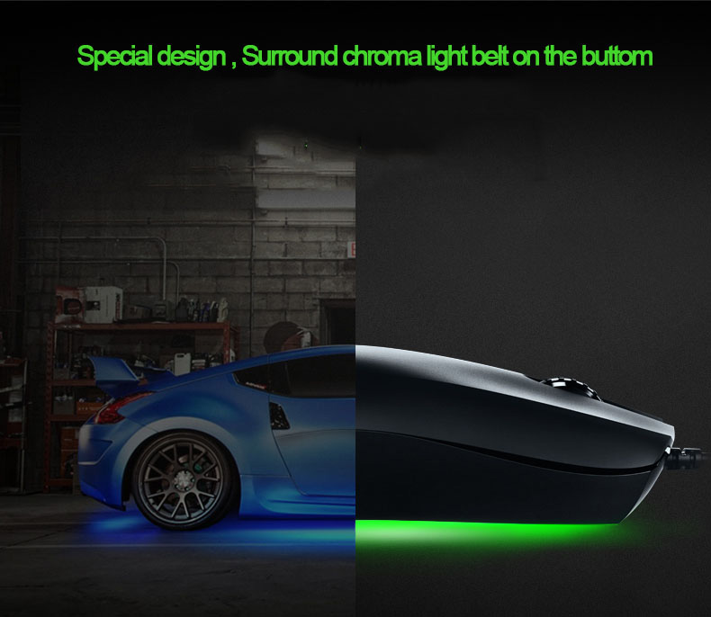 [HK Stock] Razer Jugan Wired Gaming Mouse Surround RGB Chroma Backlight 7200 DPI Ambidextrous - Black