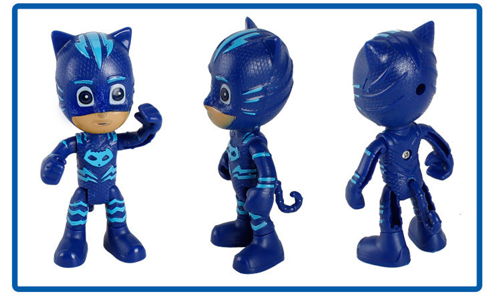 10PCS PJ Masks Action Figure Toys with Arms and Cars