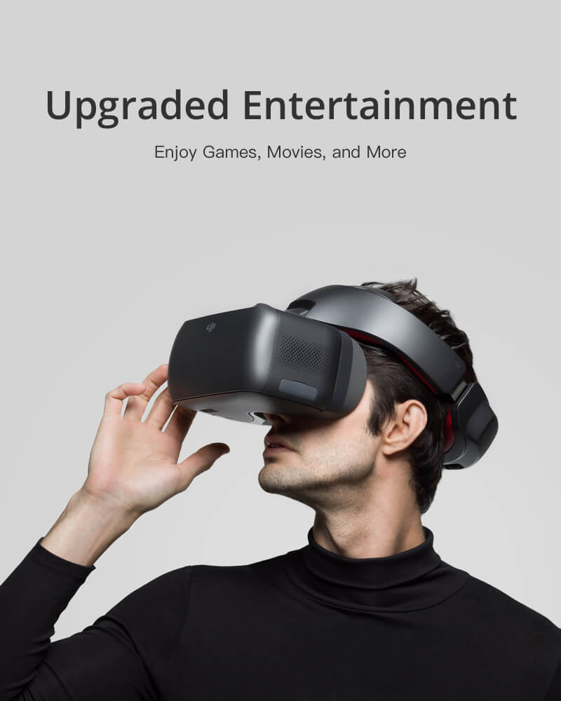 DJI Goggles Racing Edition 5 Inches Head Tracking FPV Glasses for DJI Mavic Pro/Spark/Phantom 4/Inspir 2 - Black