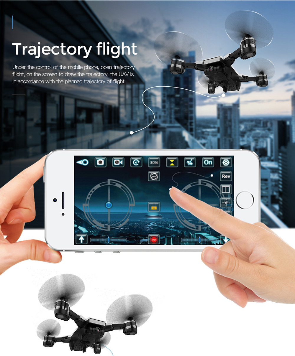 JDRC JD20 ELVES 720P WIFI FPV Foldable Drone RTF White