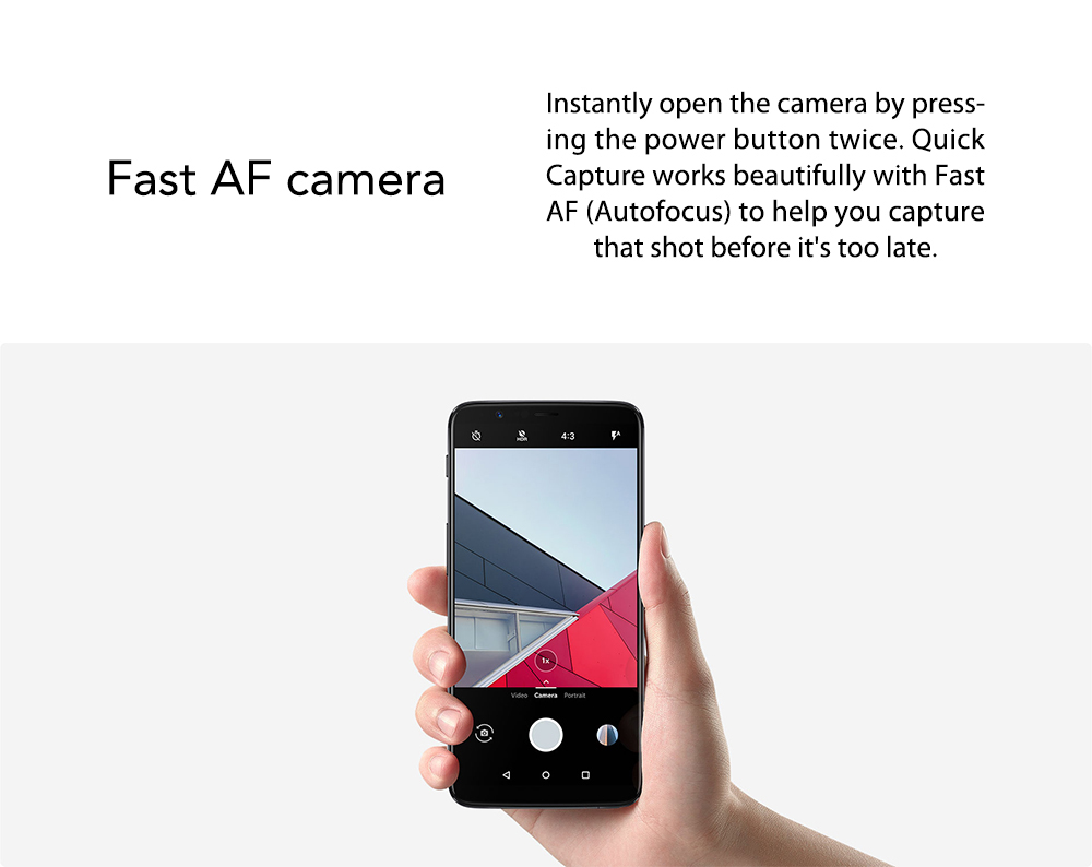 [Official Global ROM]OnePlus 5T 6.01 Inch Smartphone 18:9 FHD+ Screen Snapdragon 835 Octa Core 6GB 64GB 20.0MP+16.0MP Dual Rear Cam OxygenOS NFC Dash Charge Type C - Black