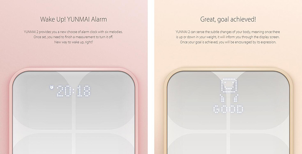 [Internation Version]Yunmai 2 M1601 Smart Body Fat Scale Bluetooth 4.0 APP Remote Control Body Composition Monitor LCD Display -Silver