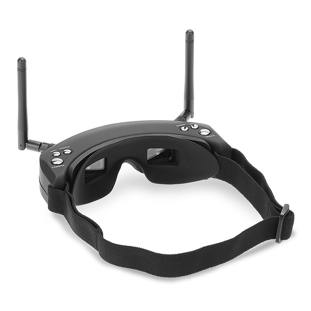 Skyzone SKY02S V+ 5.8G 48CH 854X480 3D FPV Goggles with Head Tracking HD Port DVR Playback - Black
